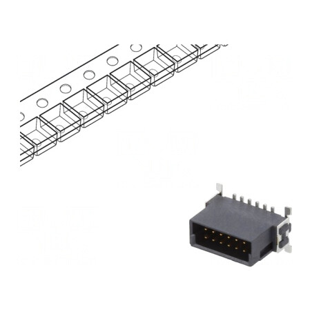 Conector PCB-PCB 12 PIN 1,27mm Termoplast | Electronic-mag.ro | Componente Electronice