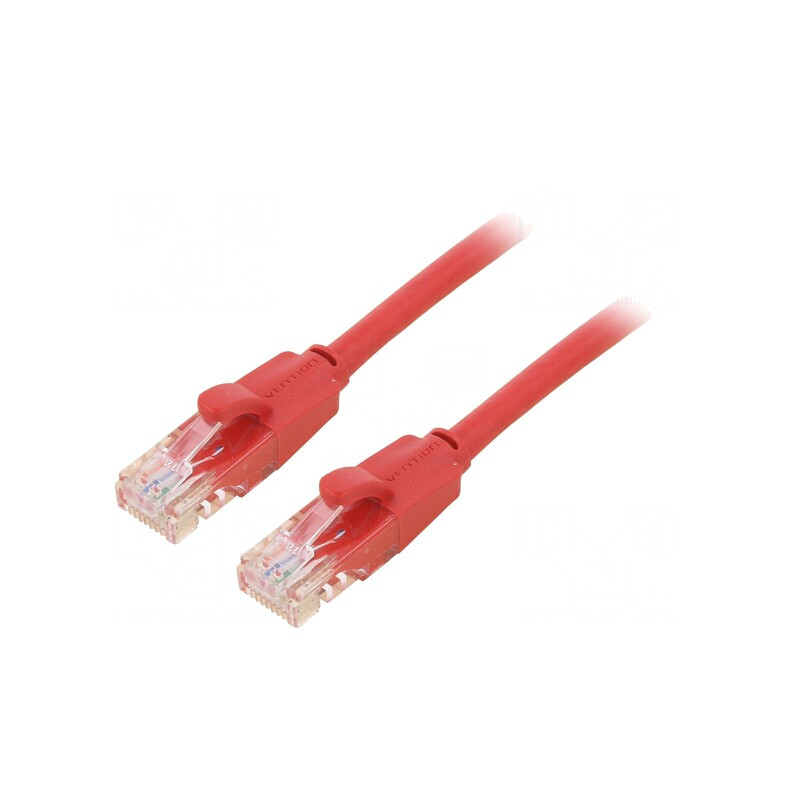 Patch Cable U/UTP Cat6 Red 2m Gold Plated | Electronic-mag.ro | Componente Electronice