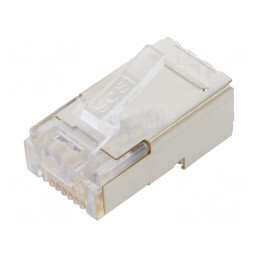 Mufă RJ45 Cat5e Ecranat 8P8C IDC | Electronic-mag.ro | Componente Electronice