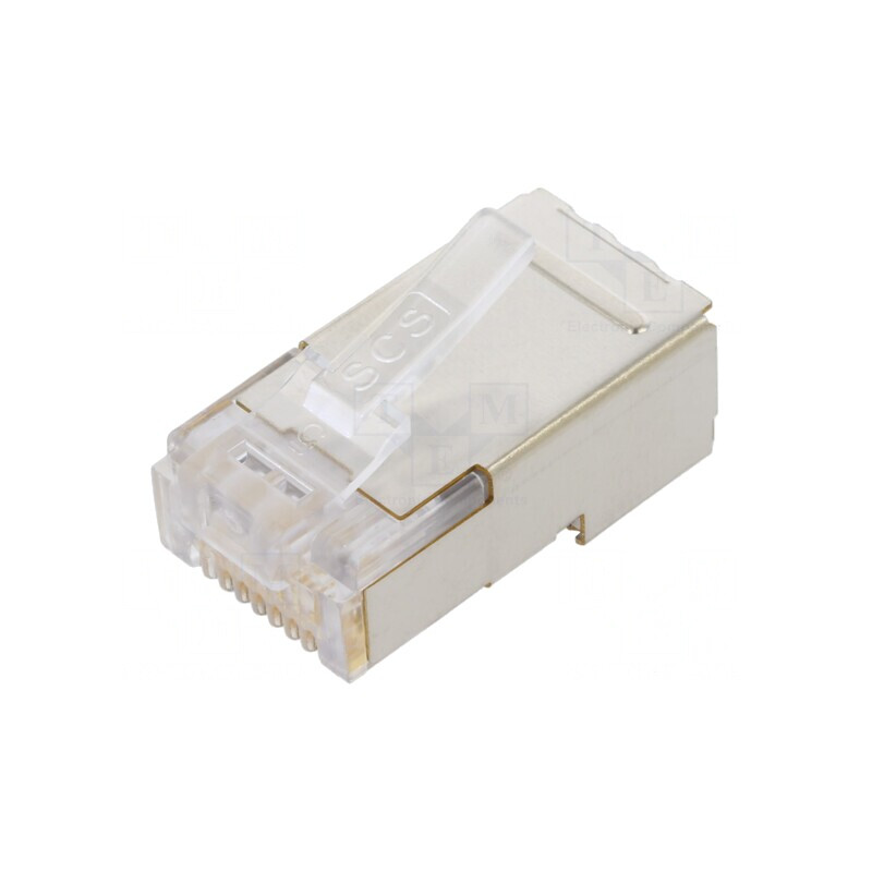 Mufă RJ45 Cat5e Ecranat 8P8C IDC | Electronic-mag.ro | Componente Electronice