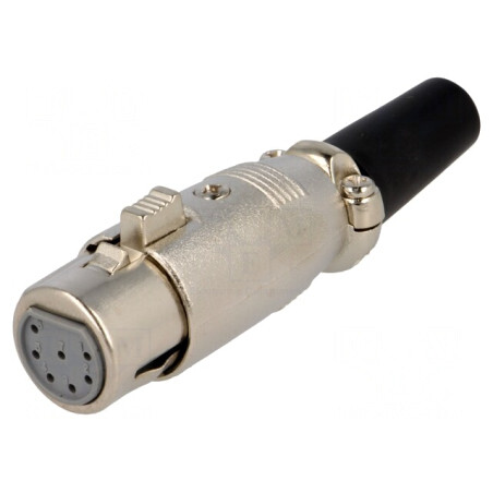 Mufă XLR Mamă 7 Pin pe Cablu | Electronic-mag.ro | Componente Electronice