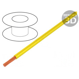 Cablu Electric Cupru 1mm² PVC Galben 10m | Electronic-mag.ro | Componente Electronice