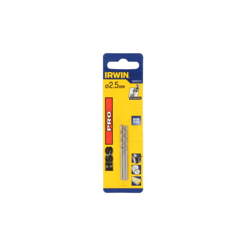 Burghiu Metal 2,5mm 57mm HSS PRO 3buc | Electronic-mag.ro | Componente Electronice