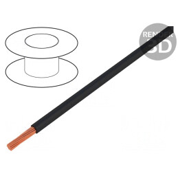 Cablu Electric 1mm2 PVC Negru 10m | Electronic-mag.ro | Componente Electronice