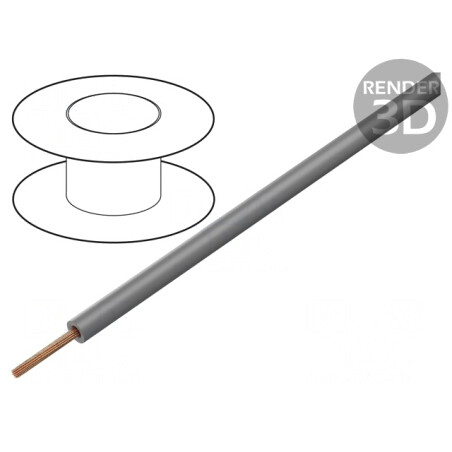 Cablu Electric PVC Gri 1mm2 10m | Electronic-mag.ro | Componente Electronice