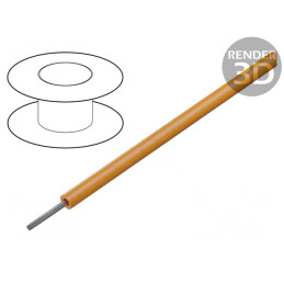 Cablu Electric 1mm2 PVC Portocaliu 10m | Electronic-mag.ro | Componente Electronice