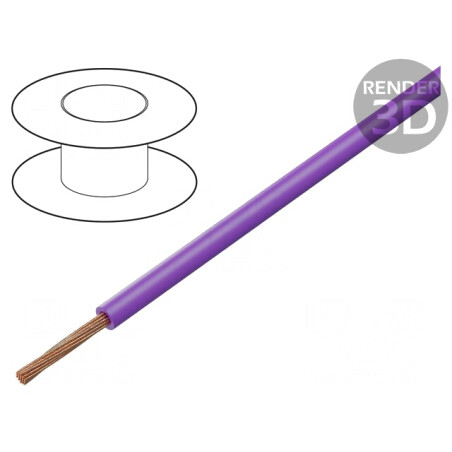 Cablu Electric PVC Violet 1mm2 10m | Electronic-mag.ro | Componente Electronice