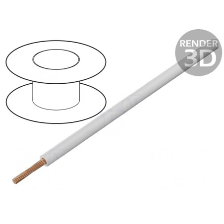 Cablu Electric H05V-K 1mm2 PVC Alb 10m | Electronic-mag.ro | Componente Electronice