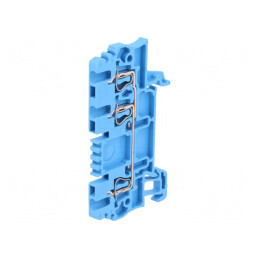 Conector Îmbinare Șine 1.5mm2, 3 Borne, Albastru | Electronic-mag.ro | Componente Electronice