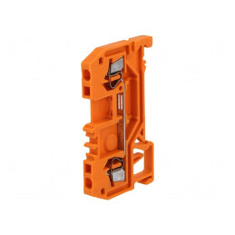 Conector Șine Portocaliu 1.5mm2 2 Borne | Electronic-mag.ro | Componente Electronice