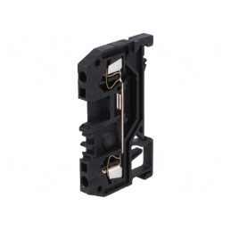 Conector de Șine 1,5mm2 2 Borne Negru | Electronic-mag.ro | Componente Electronice