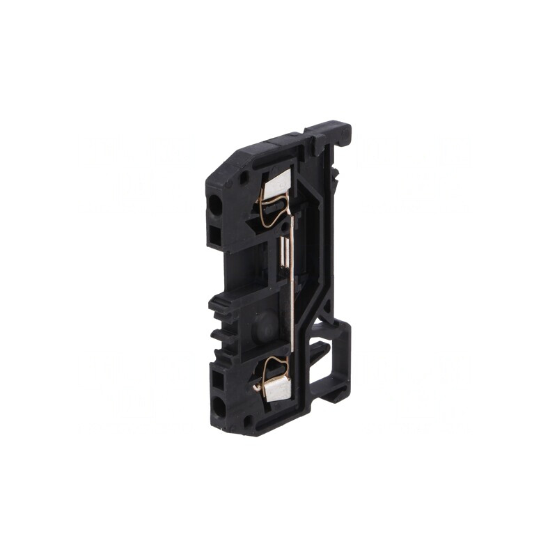 Conector de Șine 1,5mm2 2 Borne Negru | Electronic-mag.ro | Componente Electronice