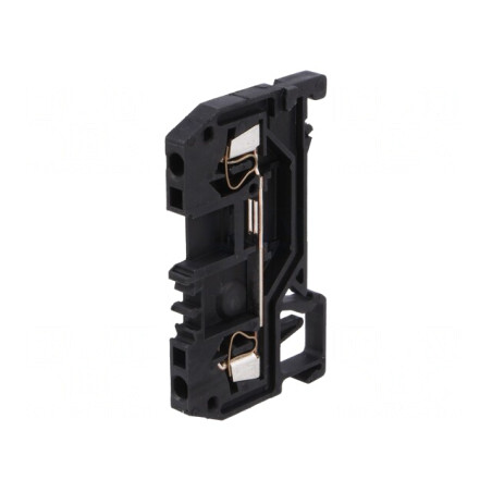 Conector de Șine 1,5mm2 2 Borne Negru | Electronic-mag.ro | Componente Electronice