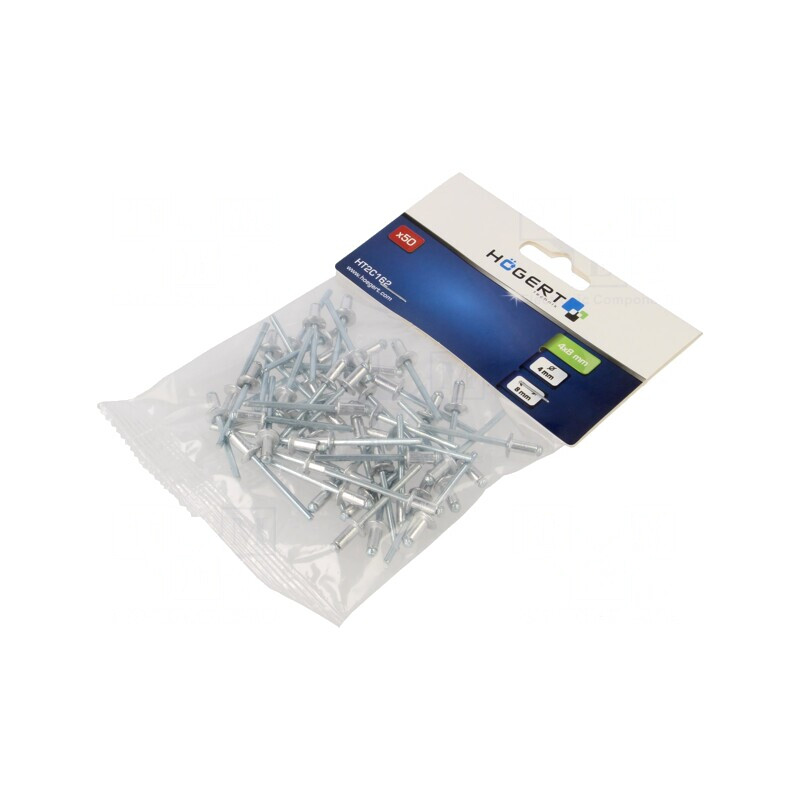 Diblu Aluminiu 4mm x 8mm 50buc | Electronic-mag.ro | Componente Electronice