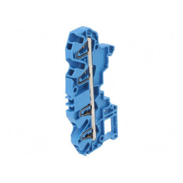 Conector Șine 0.2-2.5mm² 4 Borne Albastru | Electronic-mag.ro | Componente Electronice