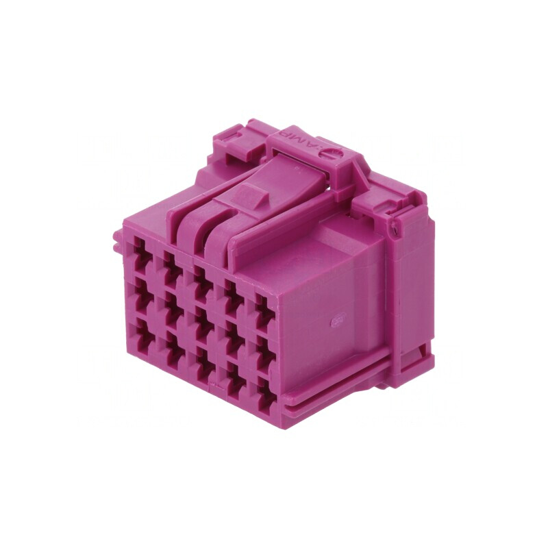 Mufă Conector Automotive MCP 2.8 Mamă 15 PIN Violet | Electronic-mag.ro | Componente Electronice