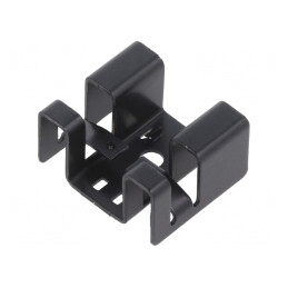 Radiator extrudat negru TO220 21.6mm x 25.4mm x 12.7mm | Electronic-mag.ro | Componente Electronice