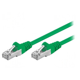 Patch cord F/UTP Cat5e PVC Verde 1m