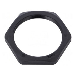 Piuliţă PG42 poliamidă neagră 65mm | Electronic-mag.ro | Componente Electronice