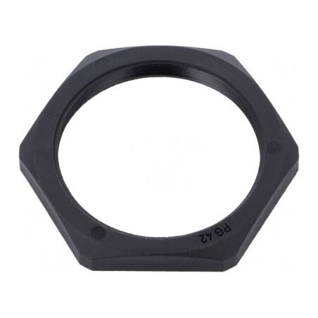 Piuliţă PG42 poliamidă neagră 65mm | Electronic-mag.ro | Componente Electronice
