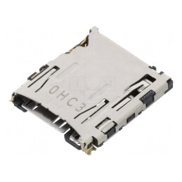 Conector pentru carduri microSD push-push montare pe placă | Electronic-mag.ro | Componente Electronice