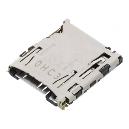Conector pentru carduri microSD push-push montare pe placă | Electronic-mag.ro | Componente Electronice