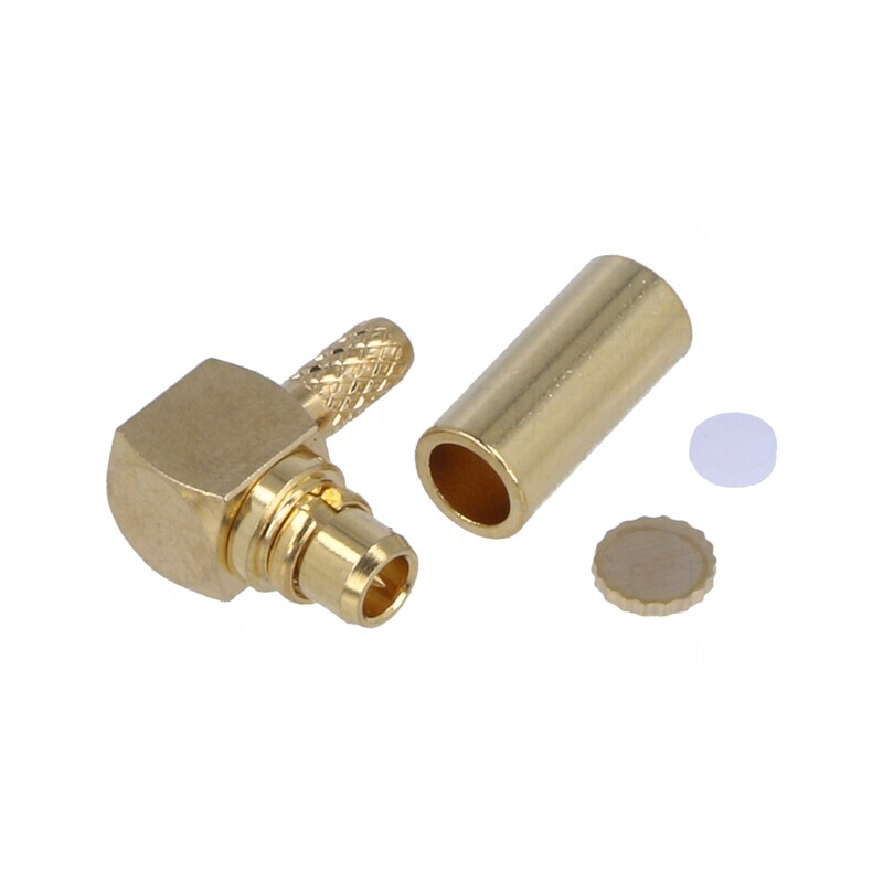 Mufă MMCX Tată Unghi 50Ω RG178U Lipire Crimpat Cabluri | Electronic-mag.ro | Componente Electronice