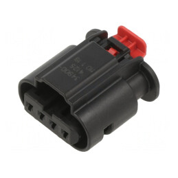 Conector Receptacol 1x4 Negru 1.2MM