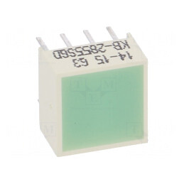 LED Afișaj Verde Difuz 568nm 20-50mcd | Electronic-mag.ro | Componente Electronice