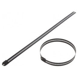 Colier de Strângere Inoxidabil 300mm x 12mm AISI 304 | Electronic-mag.ro | Componente Electronice