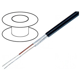 Cablu Microfon 2x0,1mm2 Negru OFC | Electronic-mag.ro | Componente Electronice