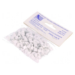 Suport Cablu Plat Alb SMYp 2x0,75 | Electronic-mag.ro | Componente Electronice