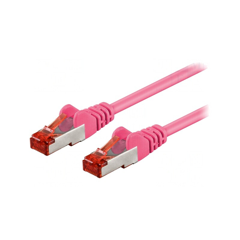 Patch Cord S/FTP Cat6 Roz 0.5m PVC | Electronic-mag.ro | Componente Electronice Patch Cord S/FTP Cat6 Roz 0.5m PVC | Electronic-mag.ro | Componente Electronice