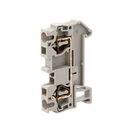 Conector de Șine 0,08-4mm2, 2 Borne, Gri | Electronic-mag.ro | Componente Electronice