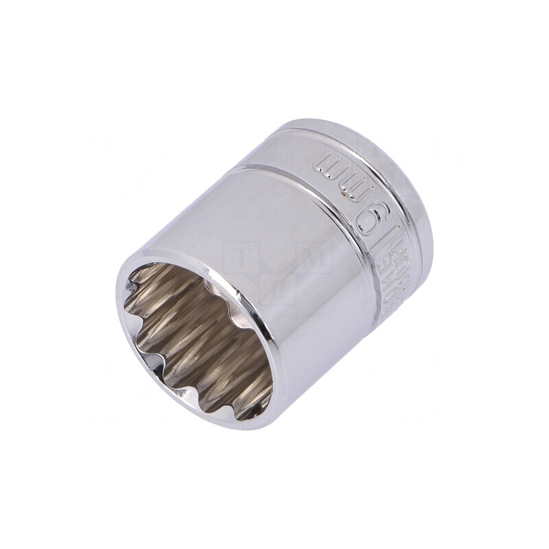 Tubulară 12 Puncte 3/8 19mm Oțel Crom-Vanadium | Electronic-mag.ro | Componente Electronice