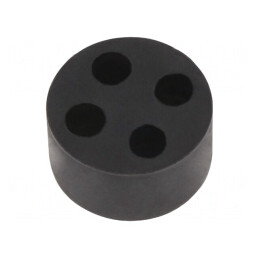 Insert pentru Presetupă 5mm M25 IP68 Cauciuc NBR 4 Orificii | Electronic-mag.ro | Componente Electronice