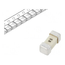 Siguranţă: siguranţă; ardere rapidă; 5A; 250VAC; 250V; 125VDC; SMD