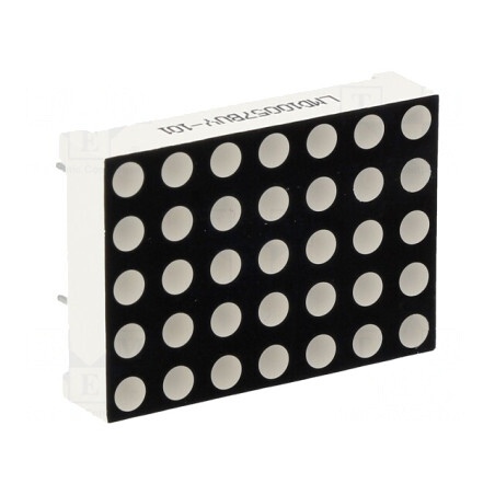 LED Matrice 5x7 Galben 27,94x19,96mm | Electronic-mag.ro | Componente Electronice