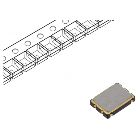 Rezonator cu Cuarţ 50MHz 12pF SMD 7x5x1.3mm 1.8VDC | Electronic-mag.ro | Componente Electronice