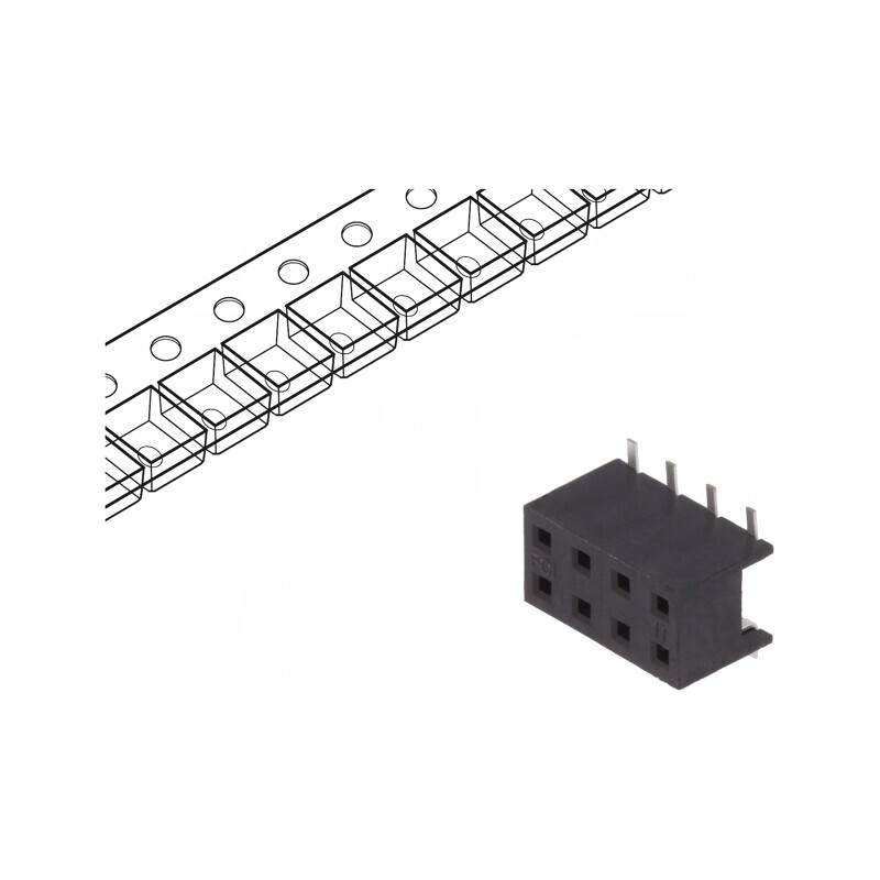 Soclu PCB 2mm 8 pini SMT 2A | Electronic-mag.ro | Componente Electronice Soclu PCB 2mm 8 pini SMT 2A | Electronic-mag.ro | Componente Electronice