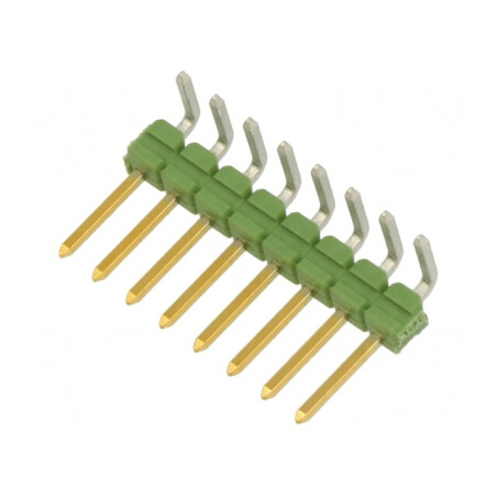 Conector AMPMODU MOD II 8 pini unghi 90° tată | Electronic-mag.ro | Componente Electronice