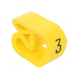 Markere Marcaj PVC Galben 3-16mm Orificiu -30÷60°C | Electronic-mag.ro | Componente Electronice