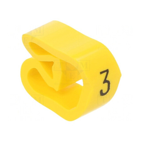 Markere Marcaj PVC Galben 3-16mm Orificiu -30÷60°C | Electronic-mag.ro | Componente Electronice