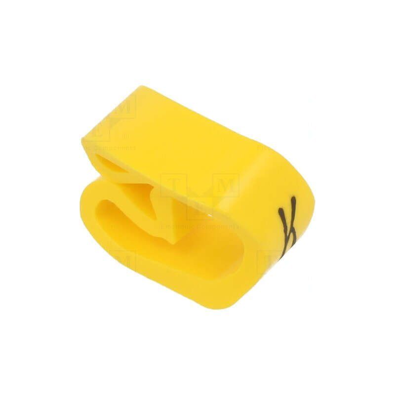 Marcator PVC Galben 8-16mm 30-60°C pentru Orificiu | Electronic-mag.ro | Componente Electronice