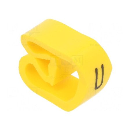 Marcator Galben PVC cu Orificiu 8-16mm -30÷60°C | Electronic-mag.ro | Componente Electronice