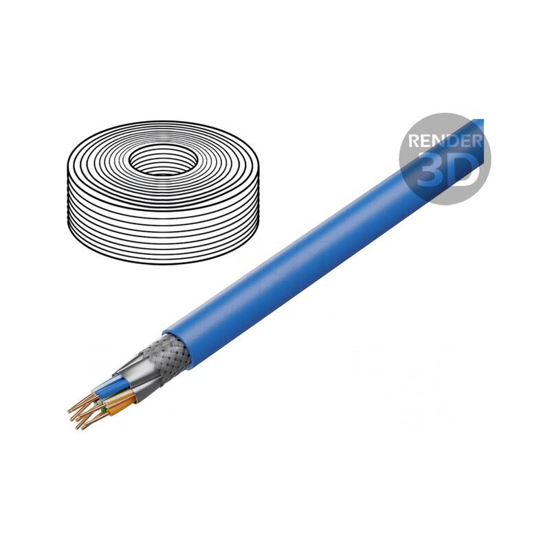 Cablu S/FTP Cat6a 50m Cupru LSZH Albastru | Electronic-mag.ro | Componente Electronice Cablu S/FTP Cat6a 50m Cupru LSZH Albastru | Electronic-mag.ro | Componente Electronice