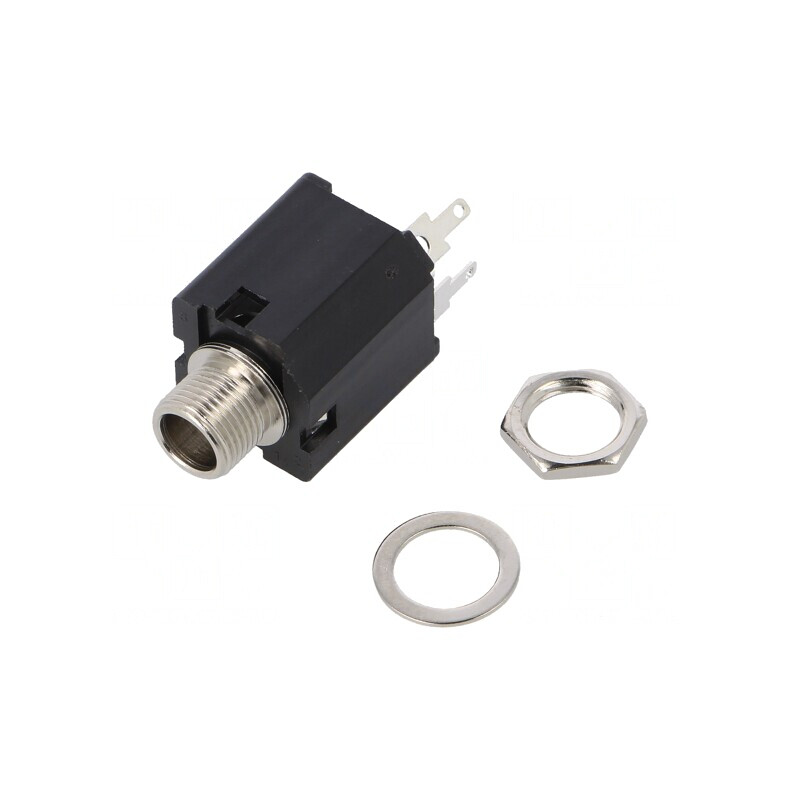 Soclu Jack 6,3mm Mamă Mono 2 Pini pentru Panou | Electronic-mag.ro | Componente Electronice Soclu Jack 6,3mm Mamă Mono 2 Pini pentru Panou | Electronic-mag.ro | Componente Electronice