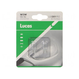 Lampă Auto Transparentă 12V 5W W5W | Electronic-mag.ro | Componente Electronice