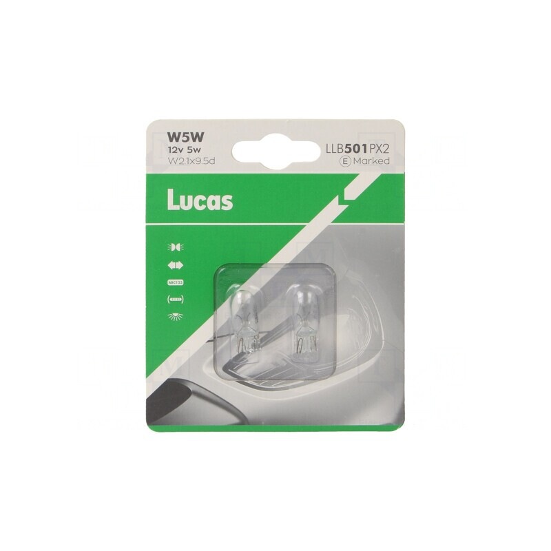 Lampă Auto Transparentă 12V 5W W5W | Electronic-mag.ro | Componente Electronice