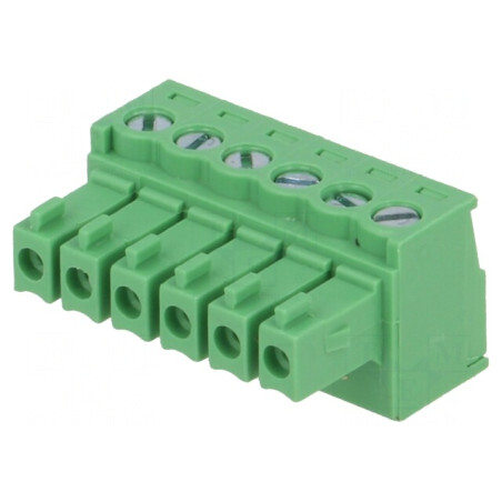 Regletă de conexiuni deconectabilă 3,5mm 6 piste drept mufă | Electronic-mag.ro | Componente Electronice